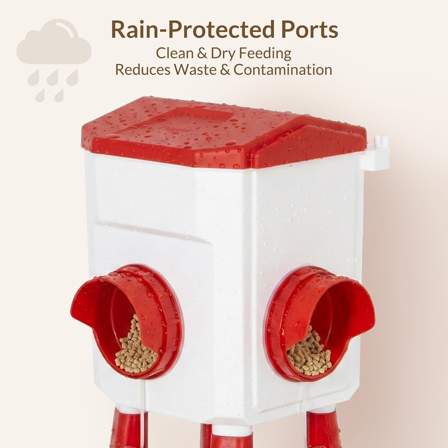 Chicken feeder with automatic waterer — 2