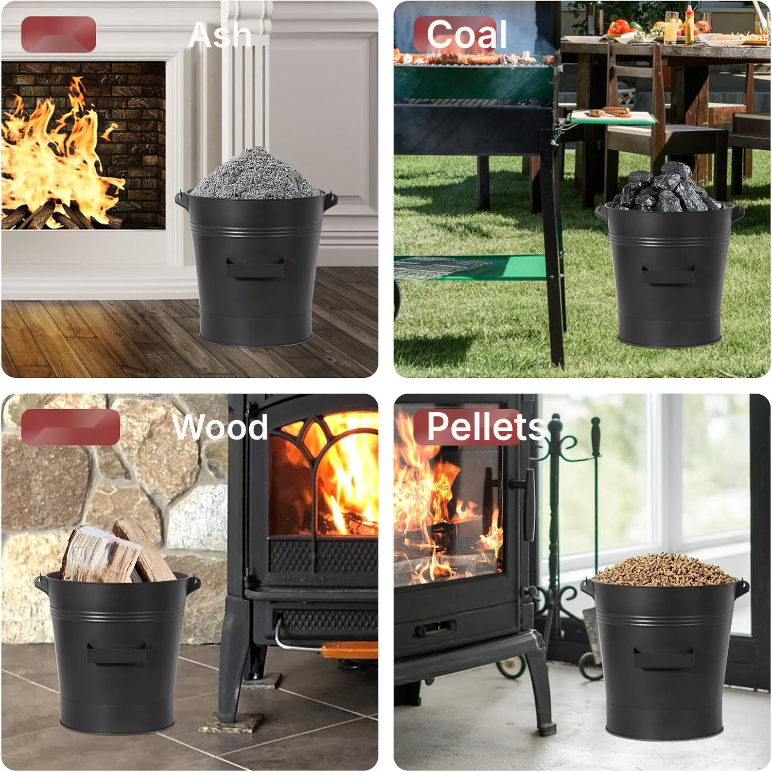 Compact Ash Pail for Fireplaces — 7