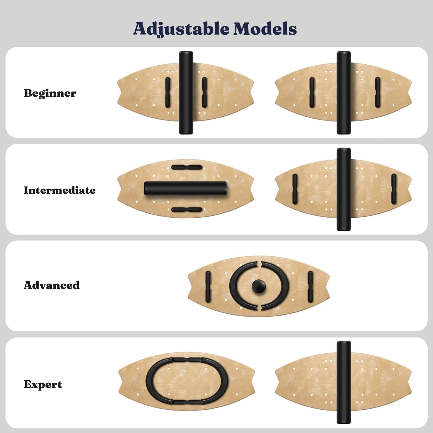 Wobble Board Balance Board – 85 cm Wood — 2