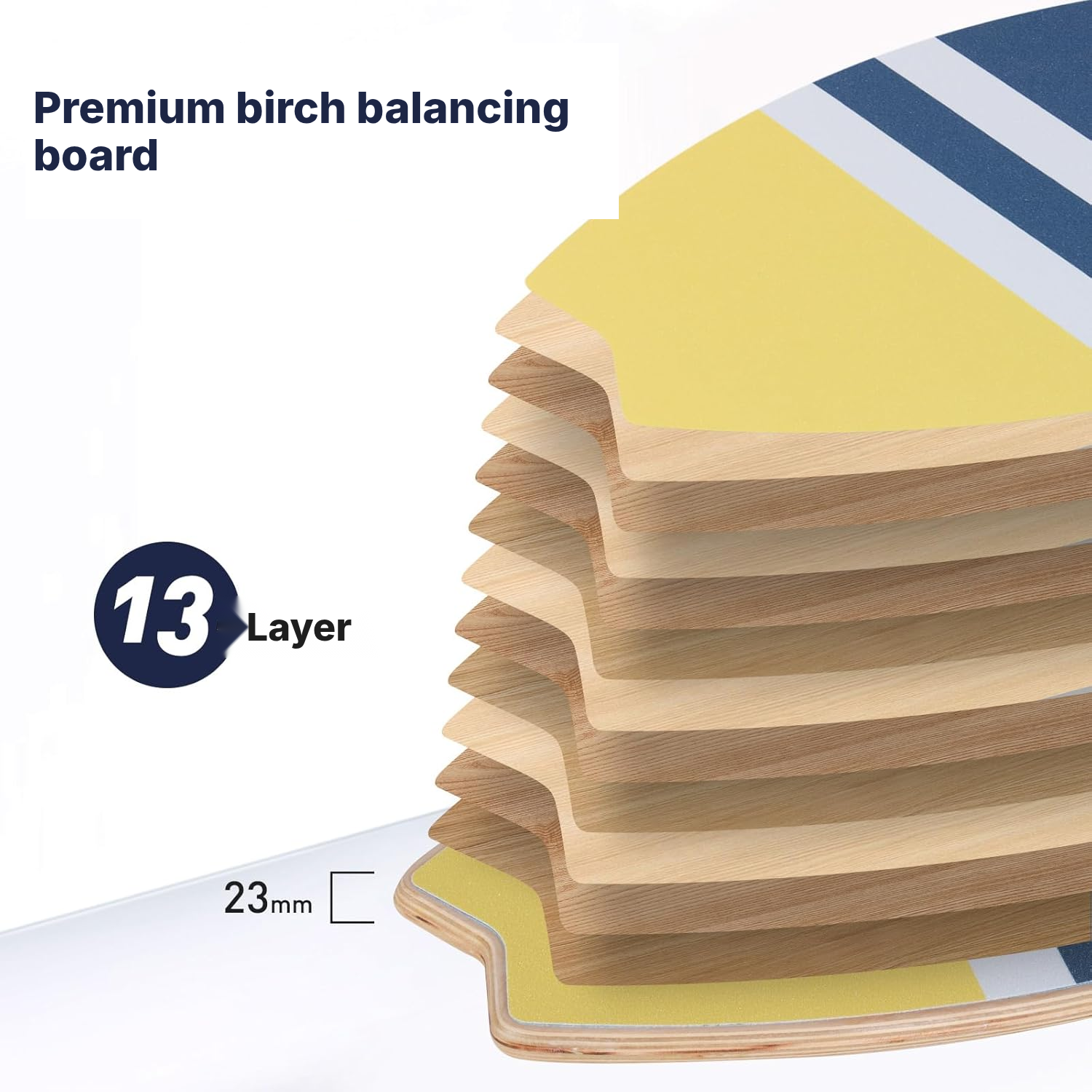 Wobble Board Balance Board – 85 cm Wood — 3
