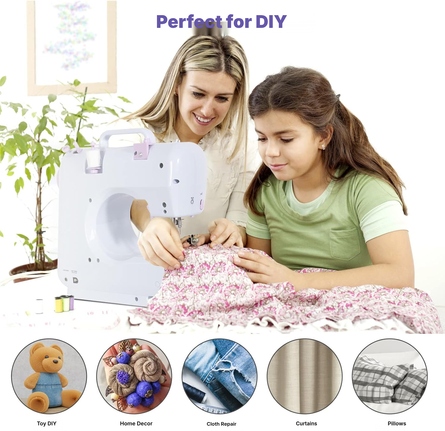 Beginner sewing machine – purple — 5