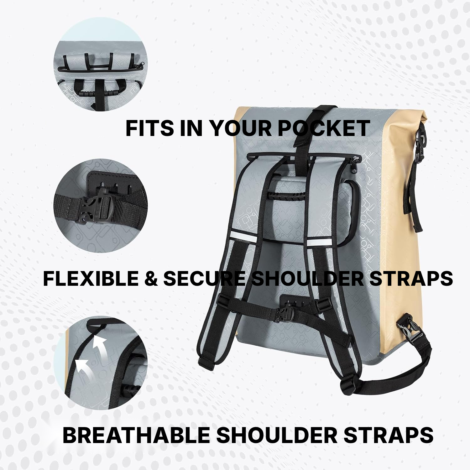 Waterproof Backpack Bike Pannier 3-in-1 — 7