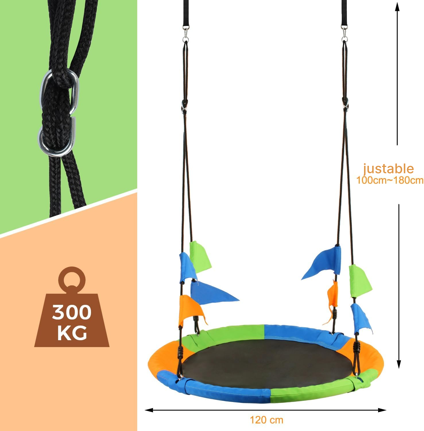 Garden bird nest swing 300 kg — 3