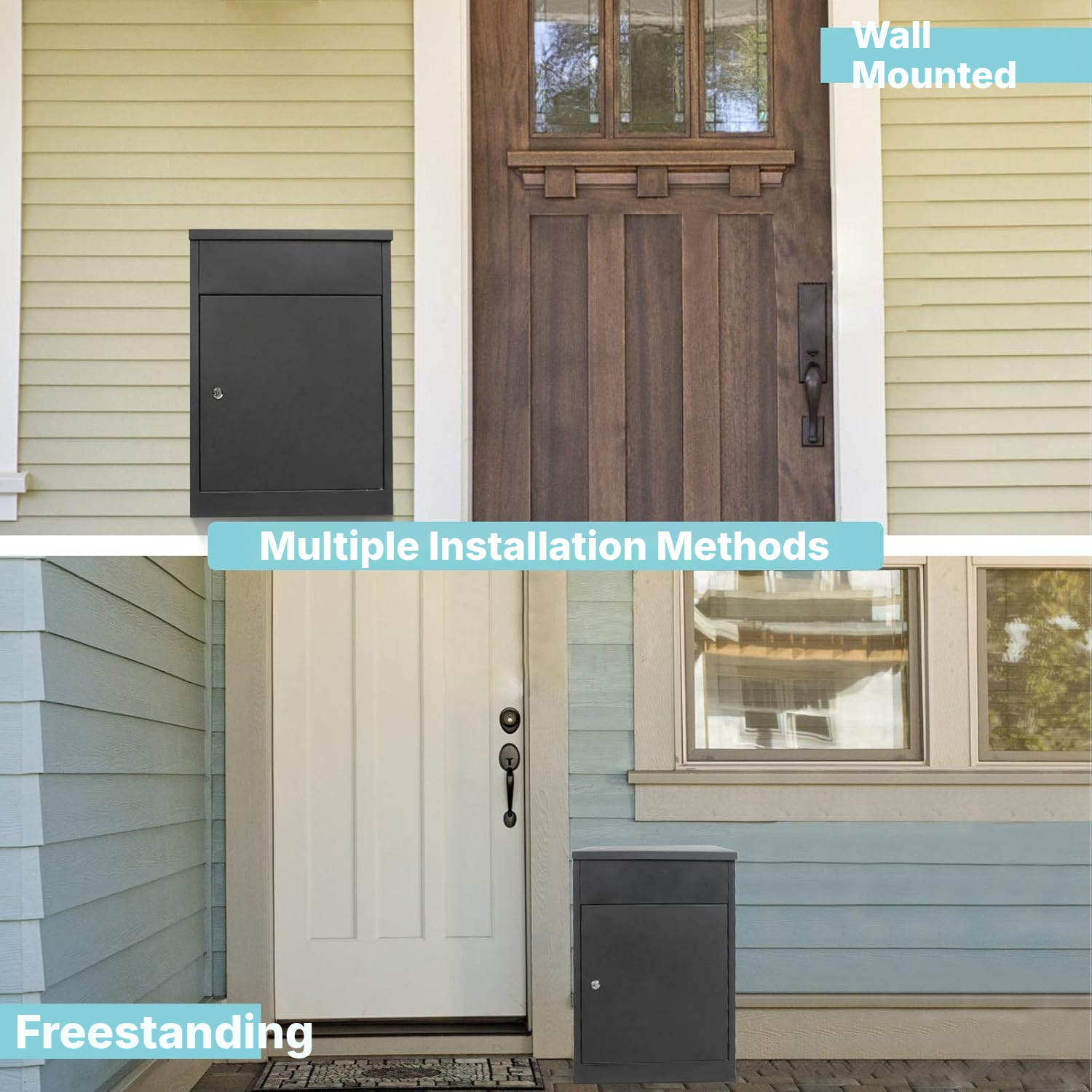 Black Post Box – Secure Parcel Storage — 4