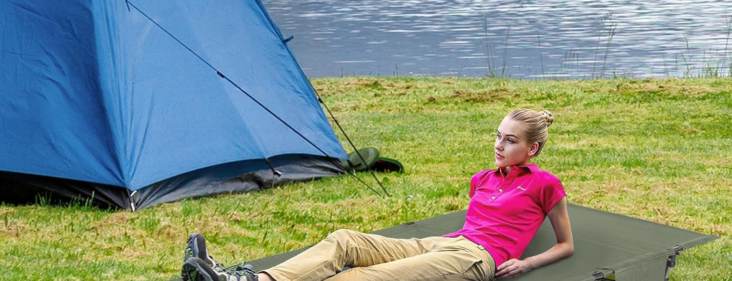 Camping Mattress Alternative – Olive Cot