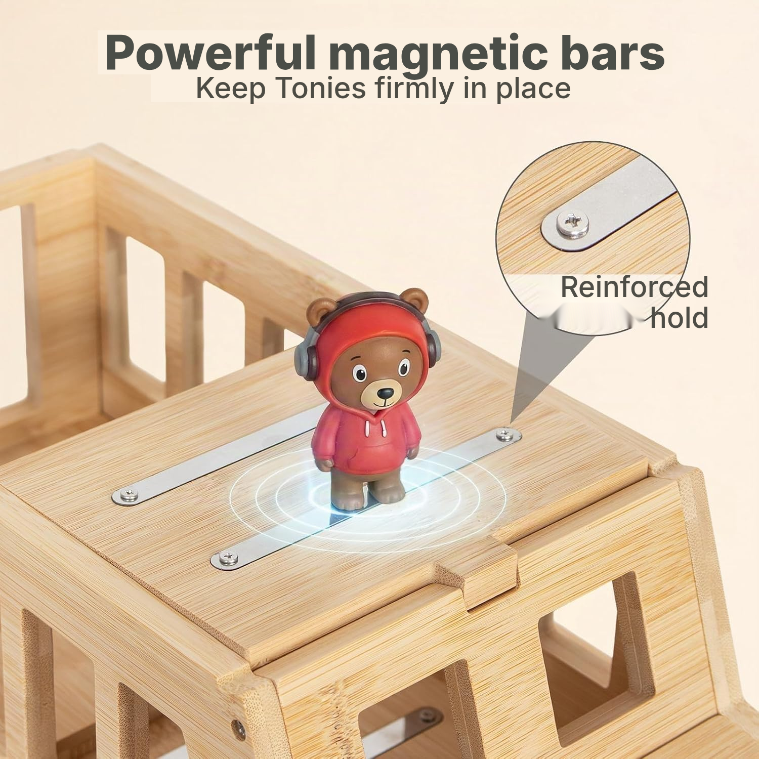 Toniebox/Tonies Magnetic Shelf – 3D Bamboo Bus, 36 cm — 4