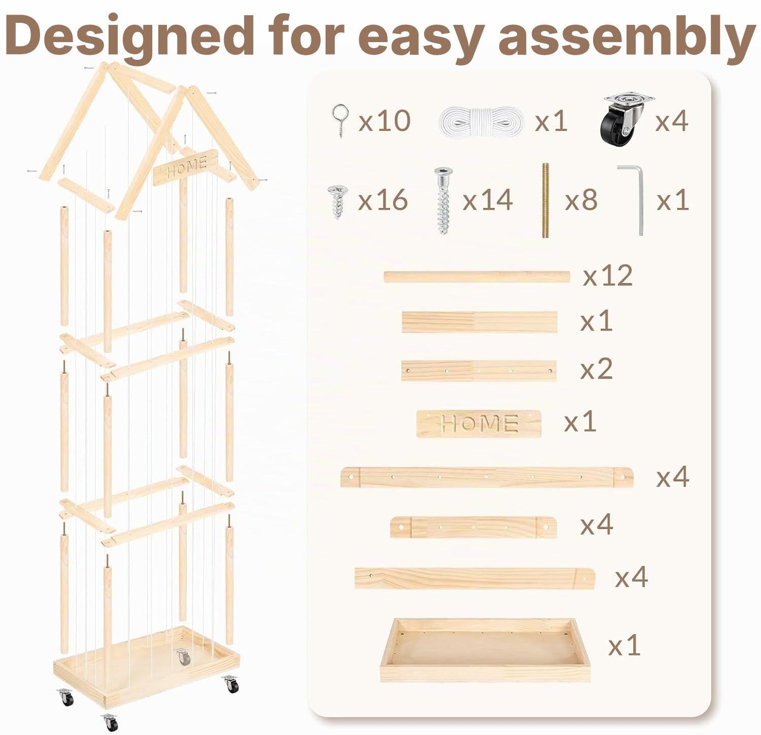Childrens Toy Storage 3-Tier Mobile Organizer — 6