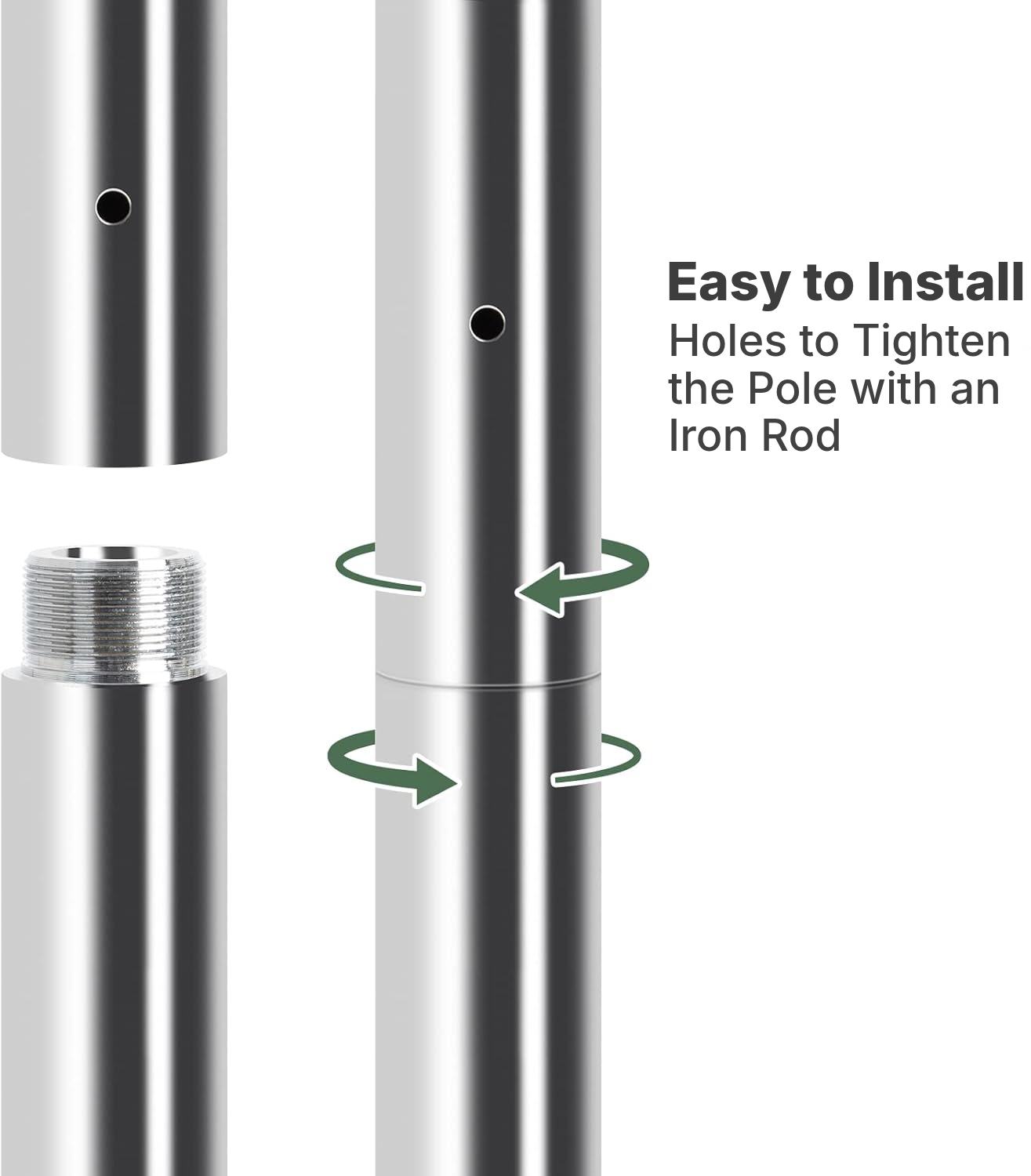 250 mm Dance Pole Extension for 45 mm Poles — 5