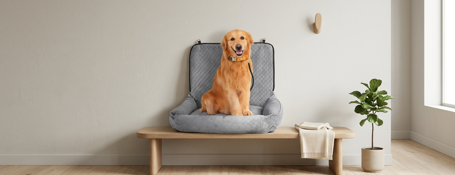 Dog car seat — soft, secure, up to 25 kg