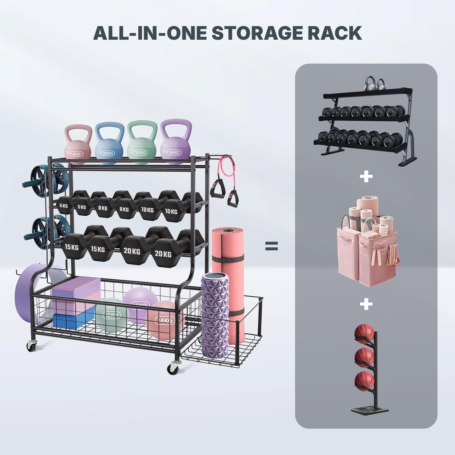 DB Rack: Black Dumbbell Rack — 2