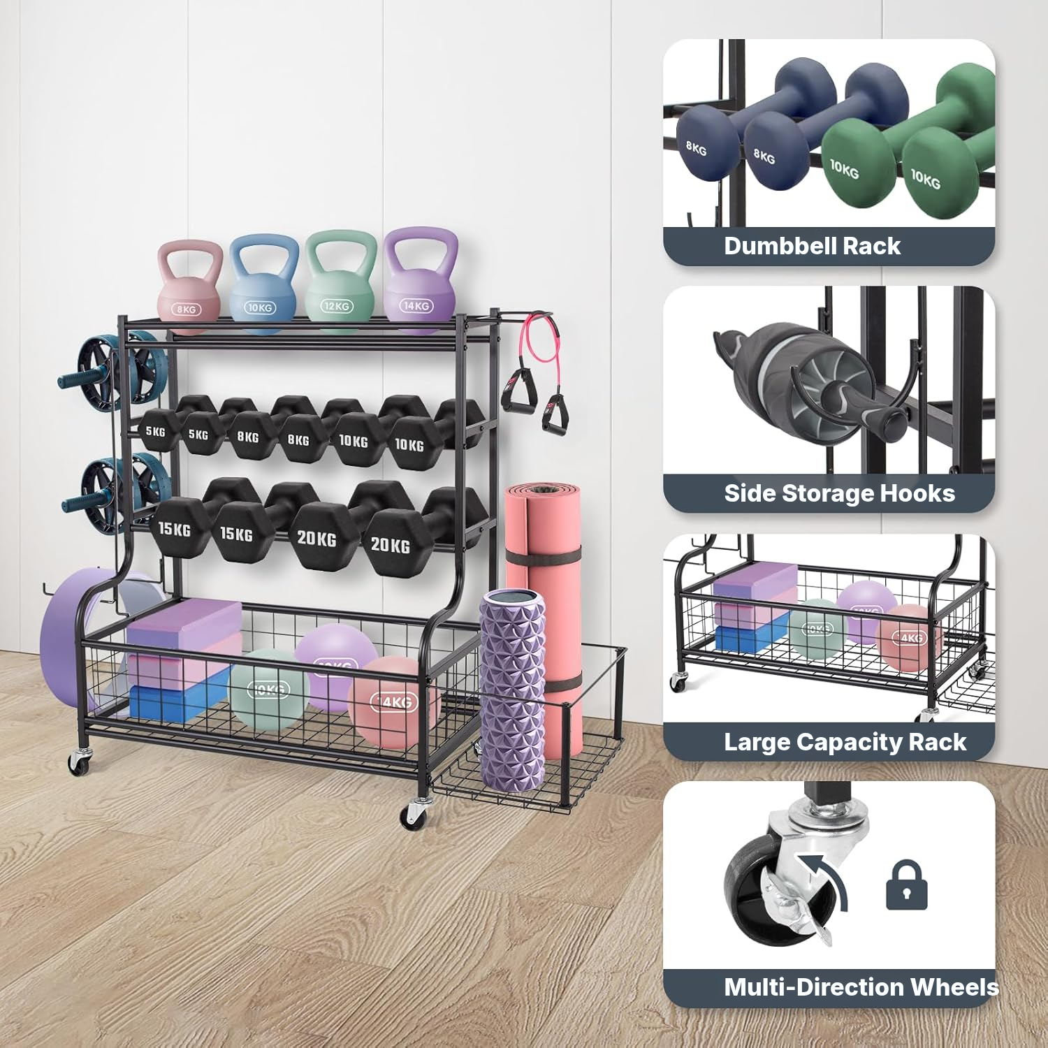 DB Rack: Black Dumbbell Rack — 4