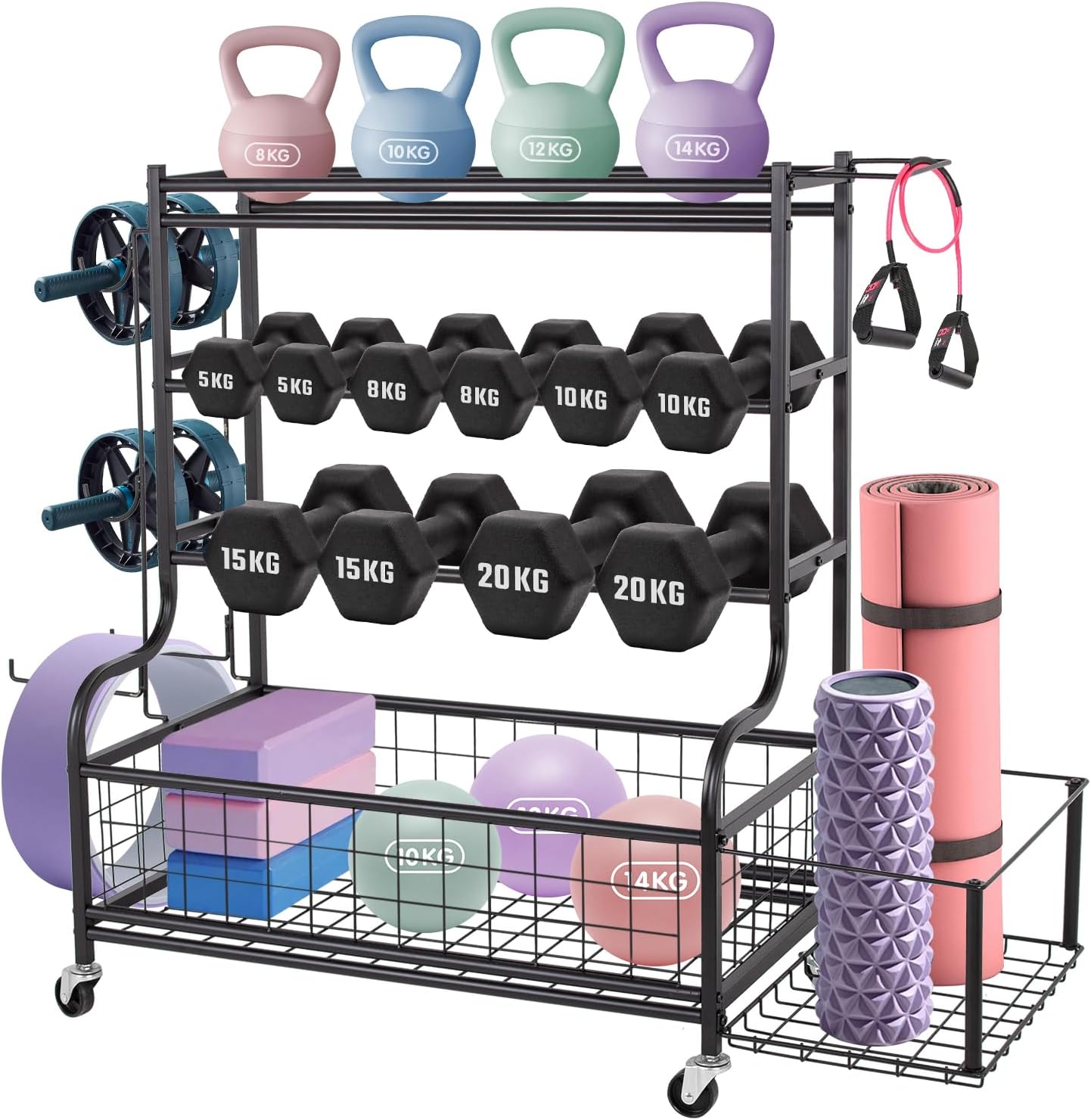 DB Rack: Black Dumbbell Rack — 1