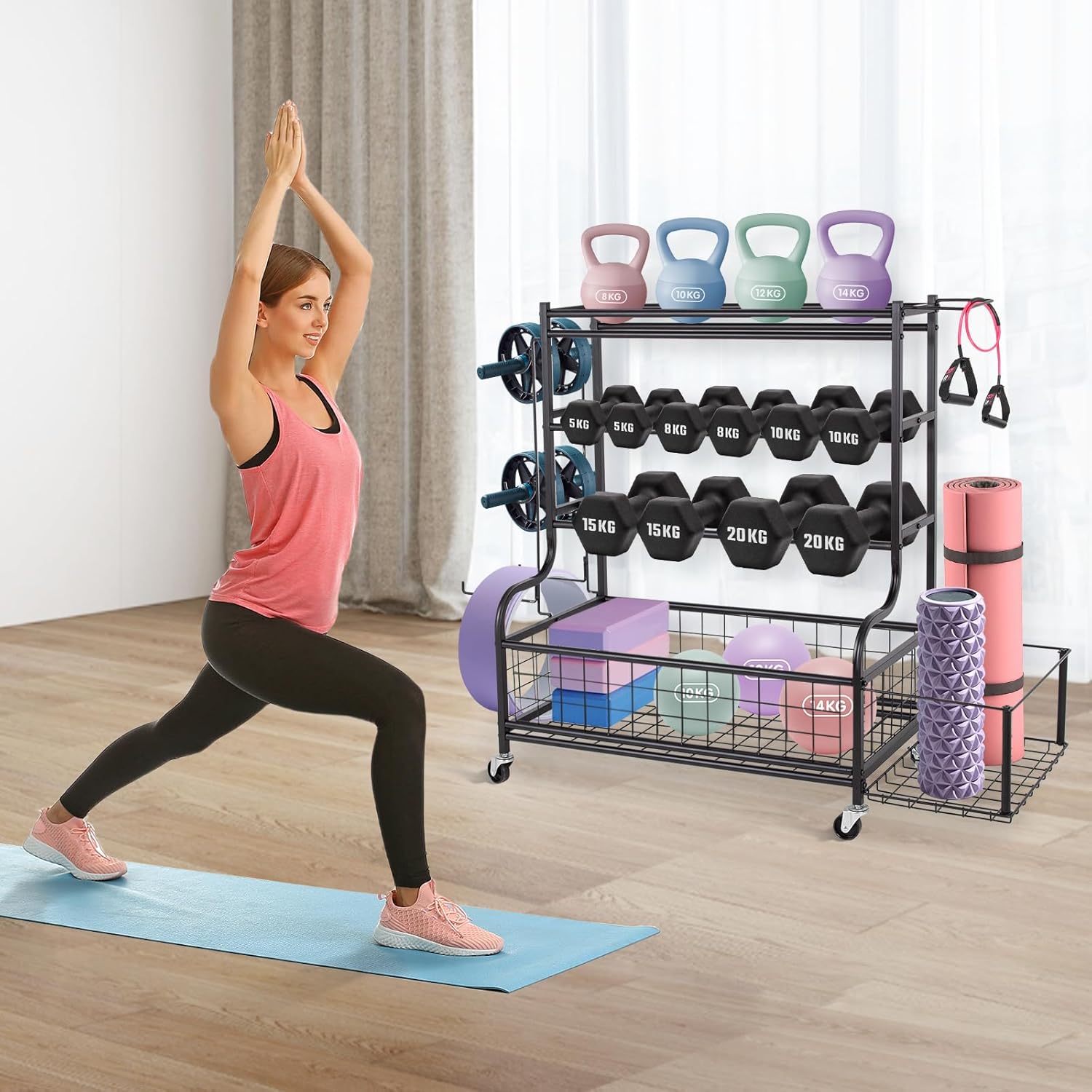 DB Rack: Black Dumbbell Rack — 7