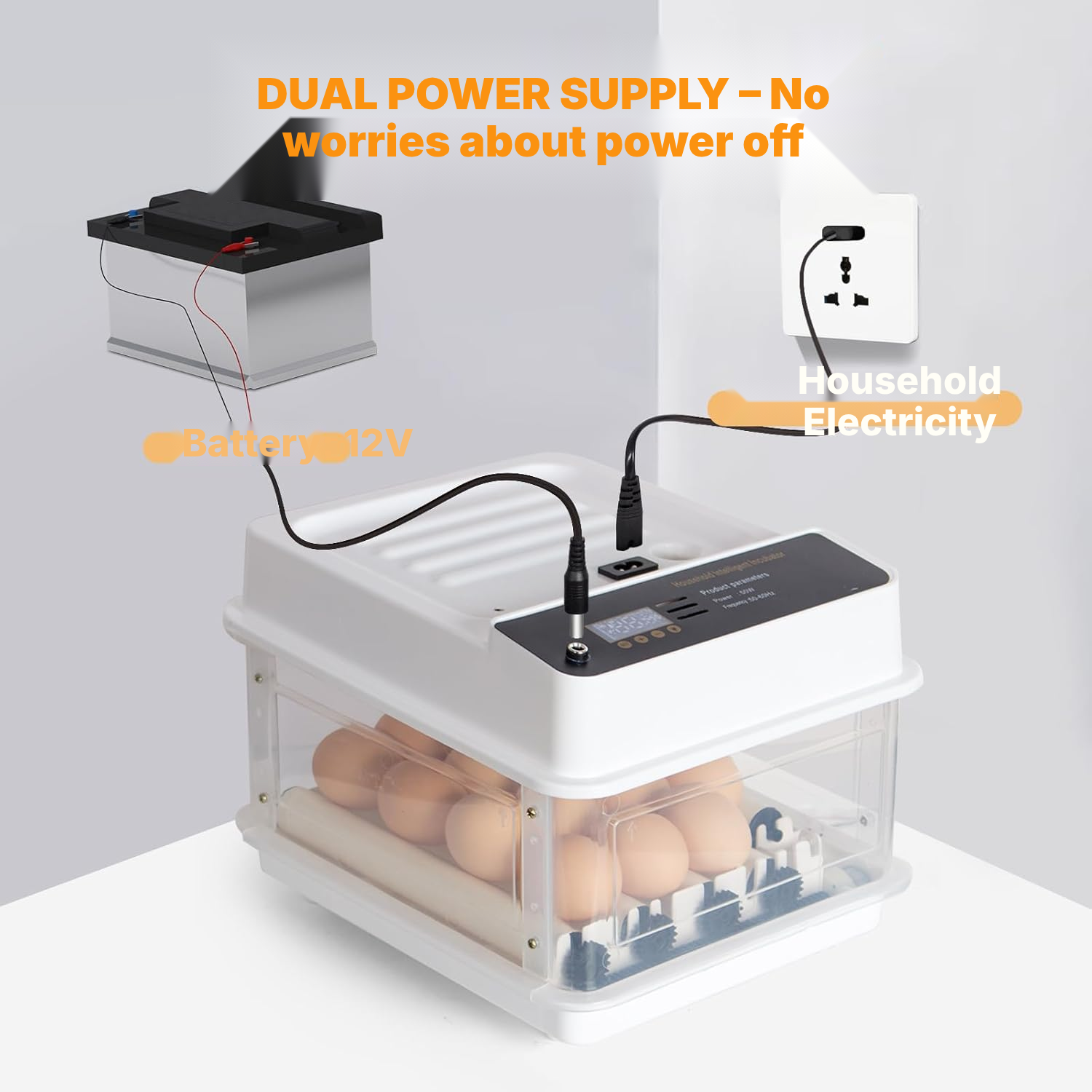 Eggs for Incubator: Automatic 15-Egg Mini LED — 5