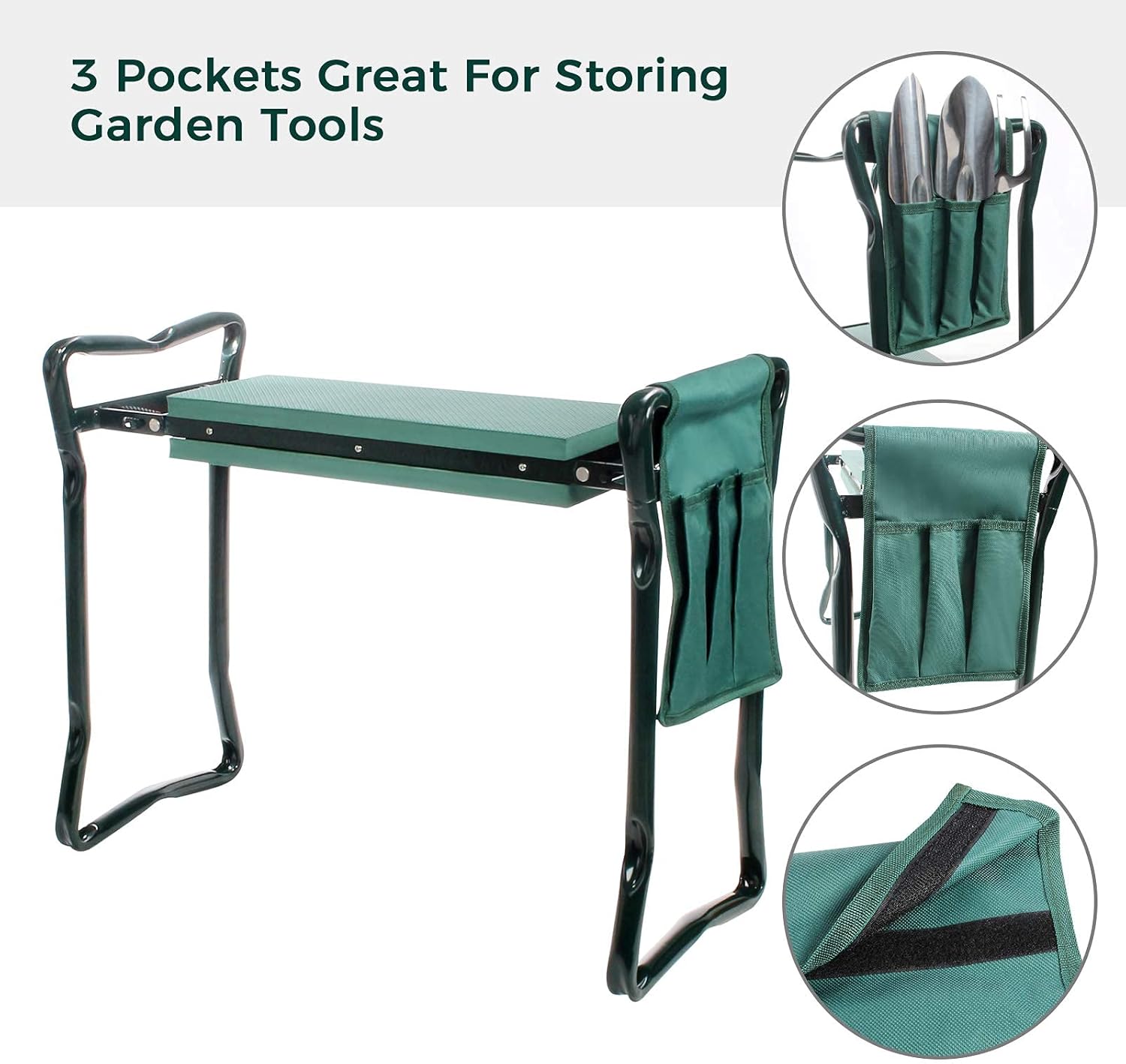 Kneeling Pad Garden Bench – 2-in-1 Comfort — 2