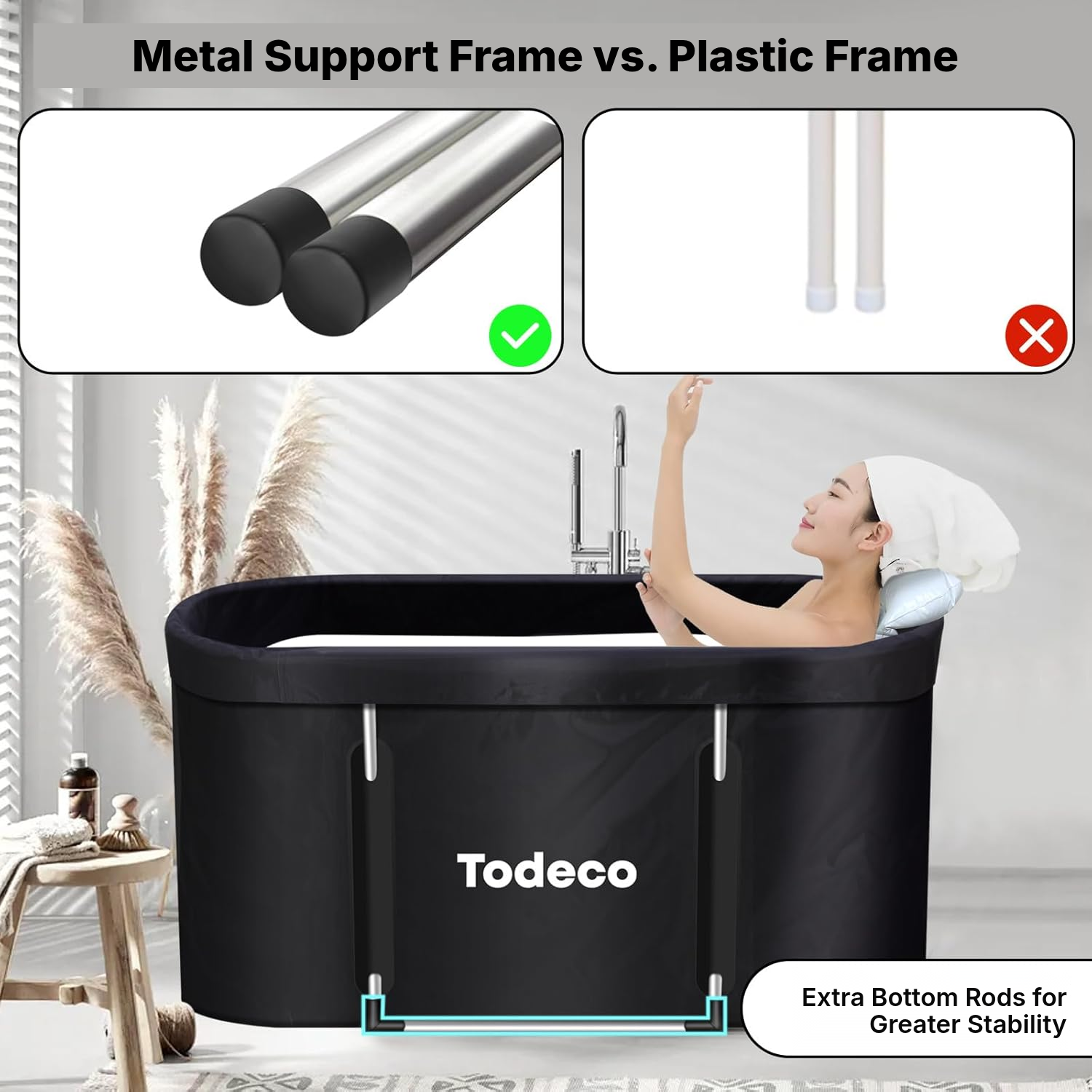 Foldable Bathtub for Adults — 117 cm — 2