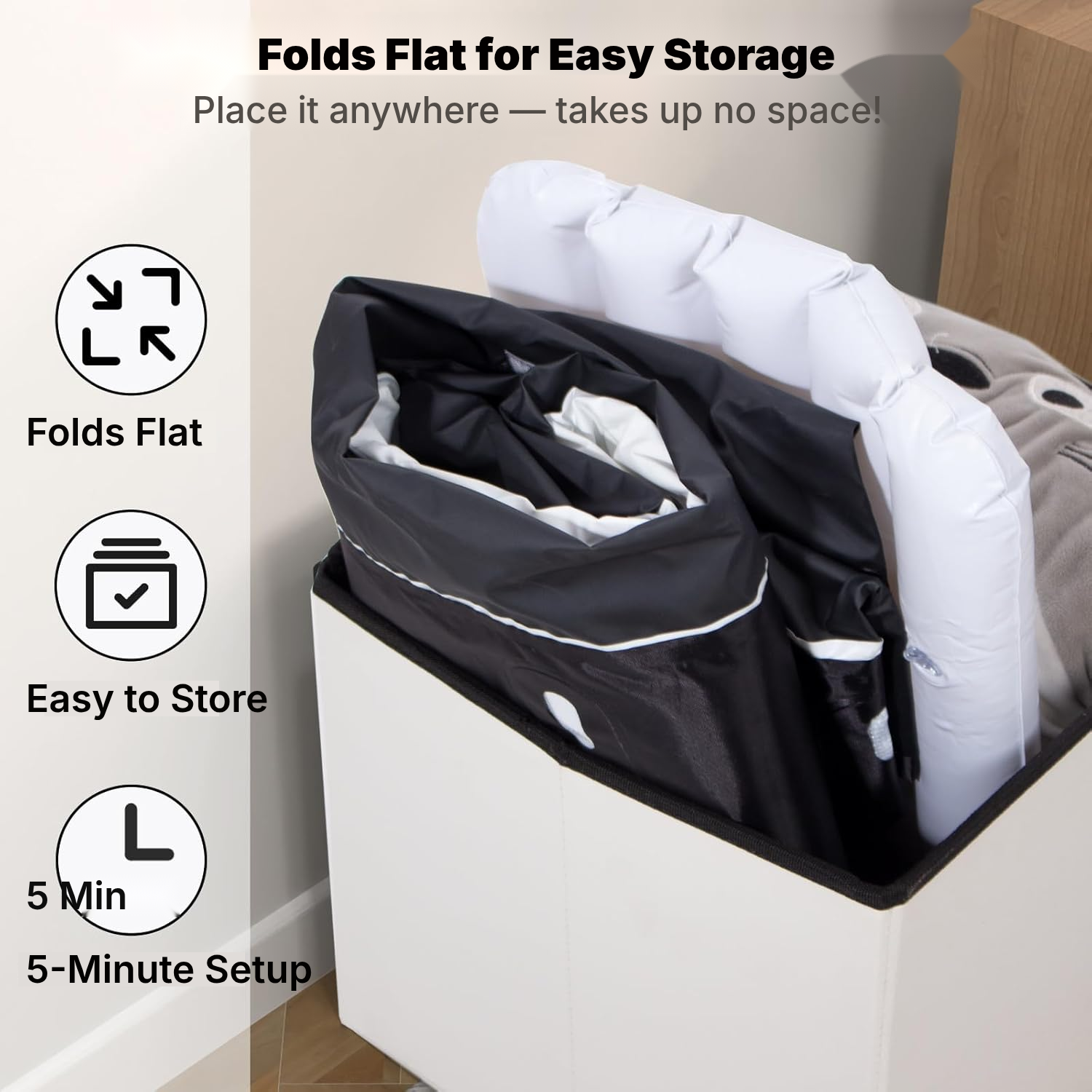 Portable Bathtub – Foldable 120 × 57 × 55 cm — 5