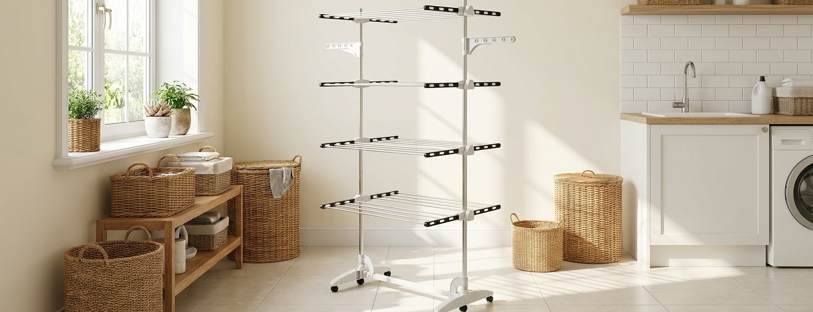 Black Clothes Airer Drying Rack – 4 Tier