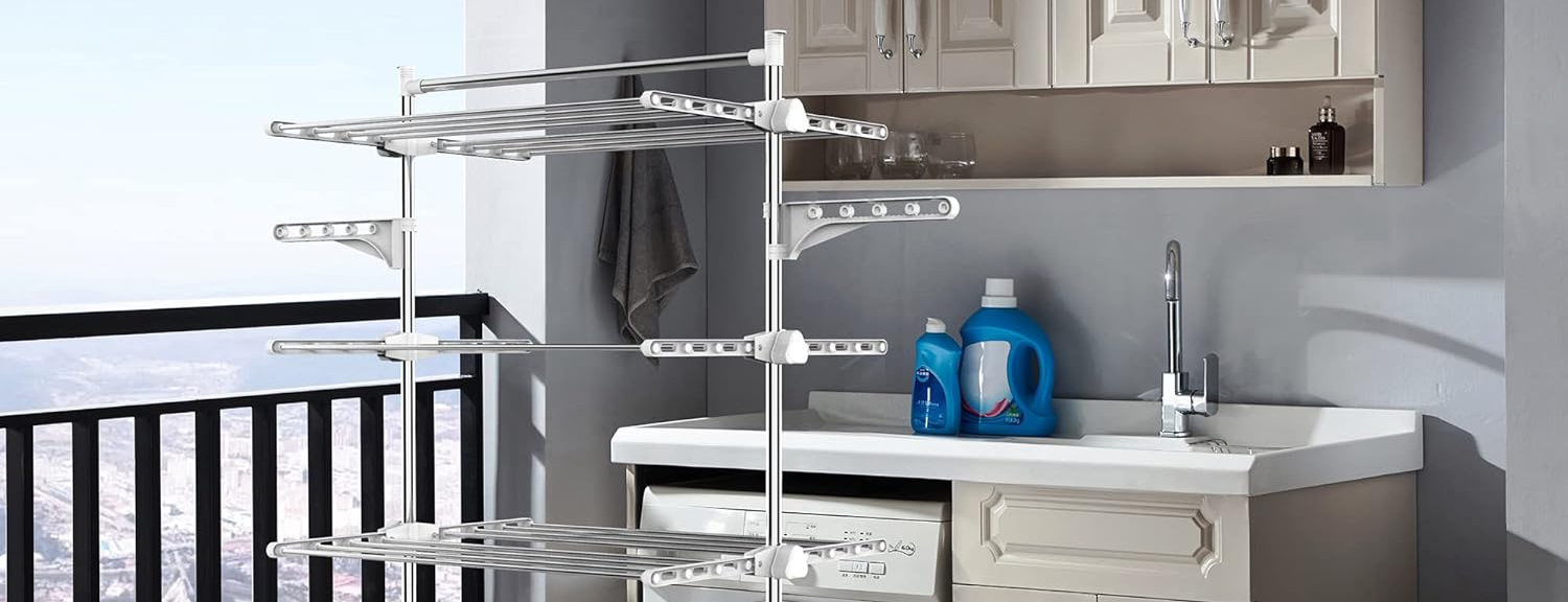 White 4-Tier Clothes Horse