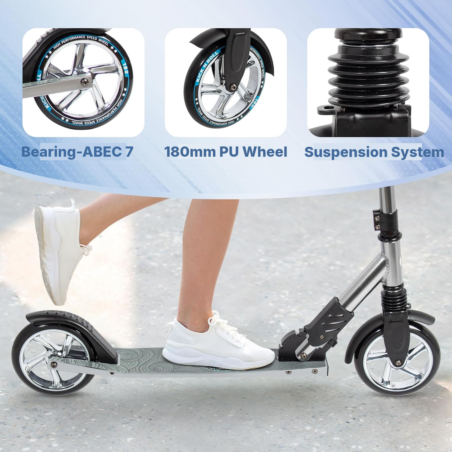 Not an electric moped for adults: folding scooter — 4