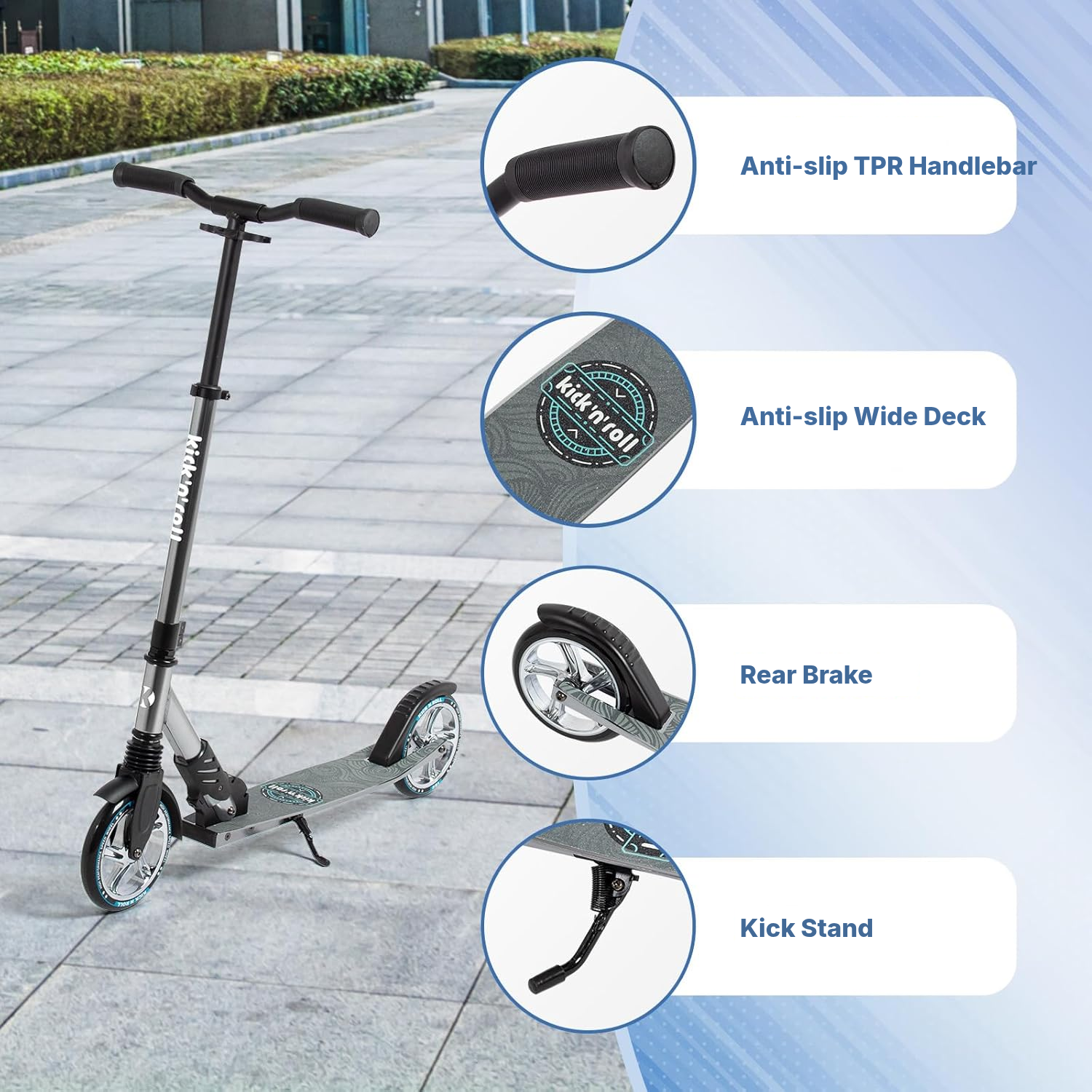 Not an electric moped for adults: folding scooter — 5