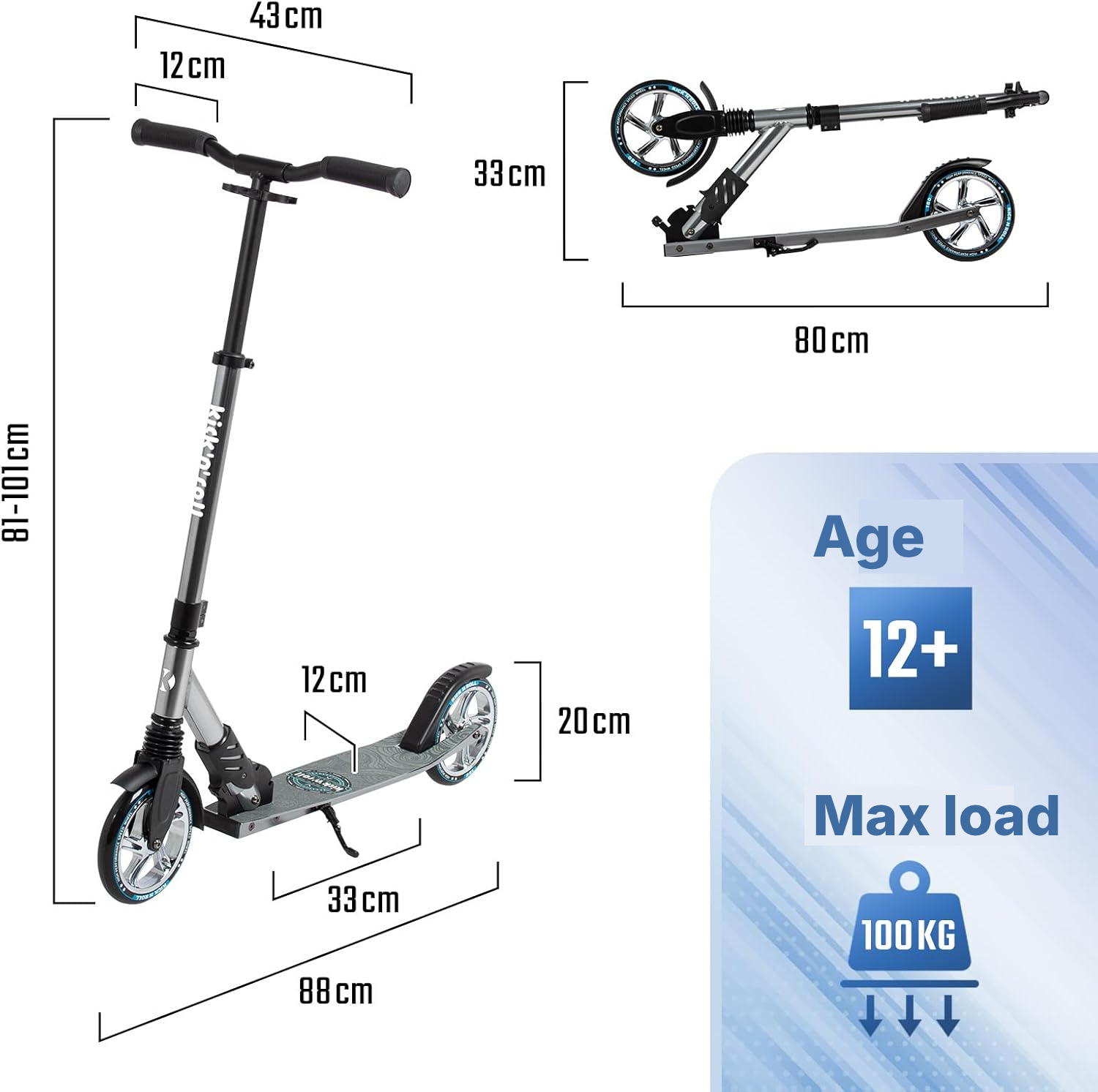 Not an electric moped for adults: folding scooter — 6