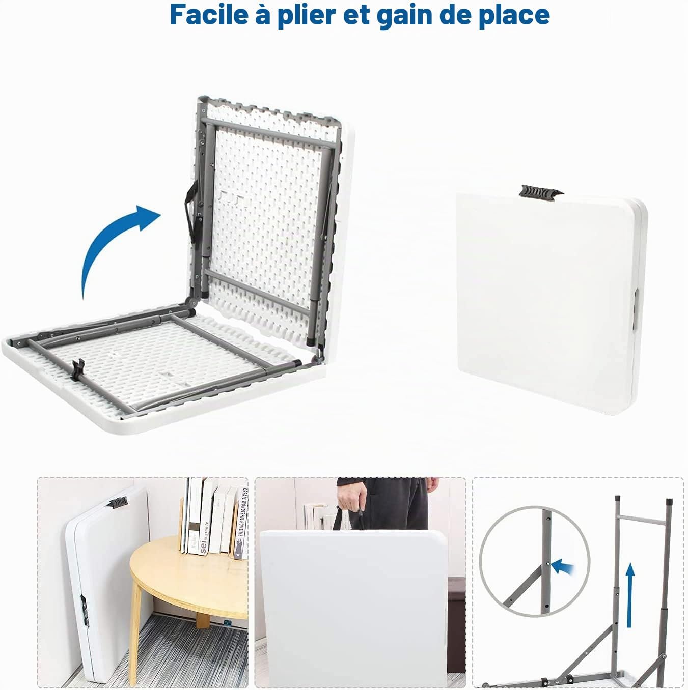 Folding Table 120 × 74 × 60 cm — 3
