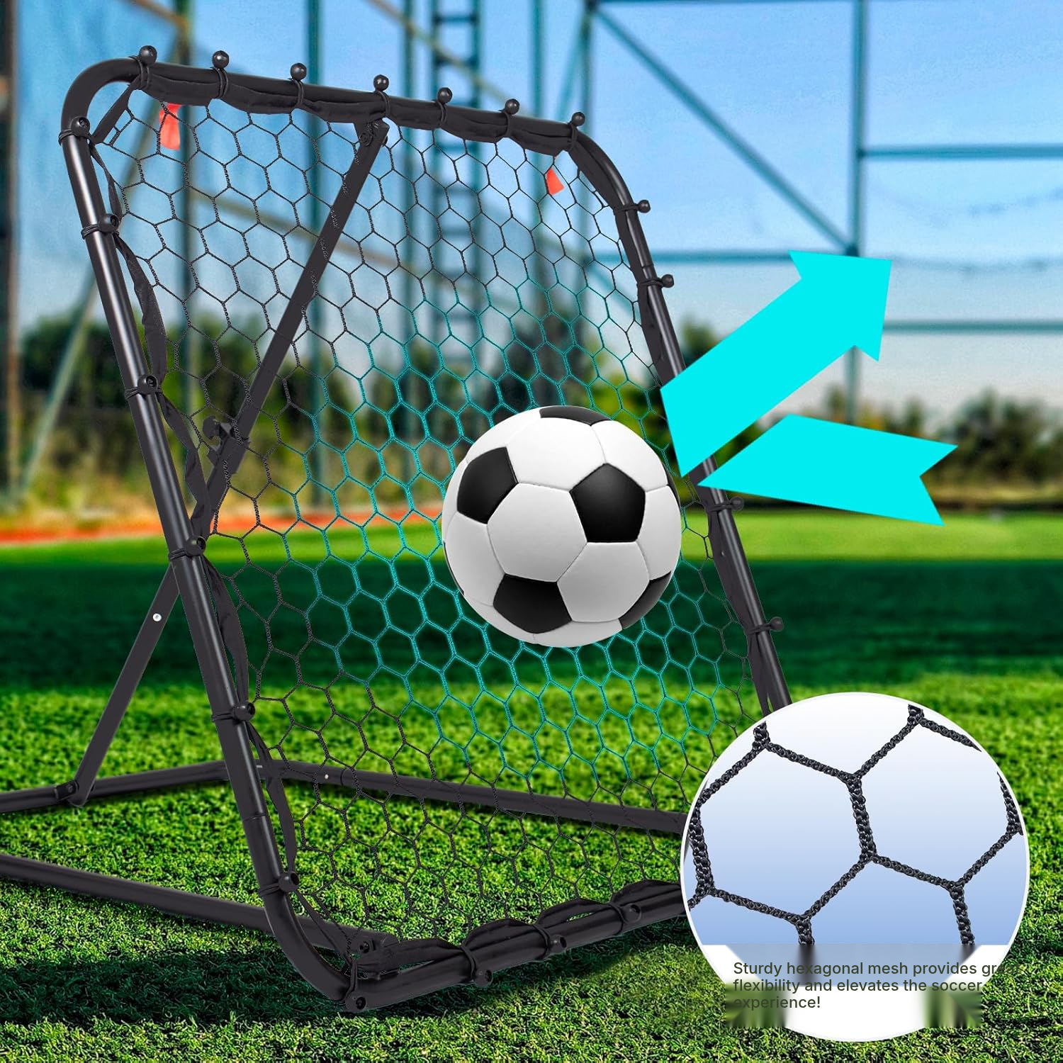 Football Rebound Net 100 cm — Solo Training — 2