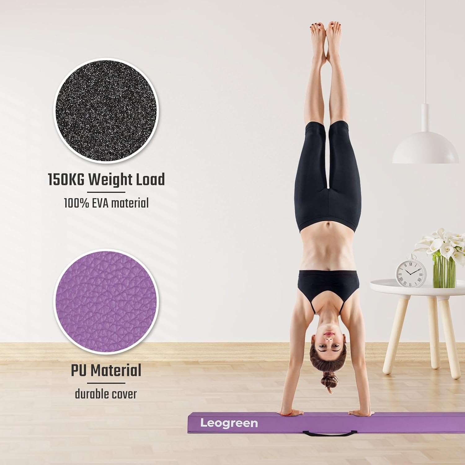 Gymnastics Equipment: Purple Balance Beam — 4