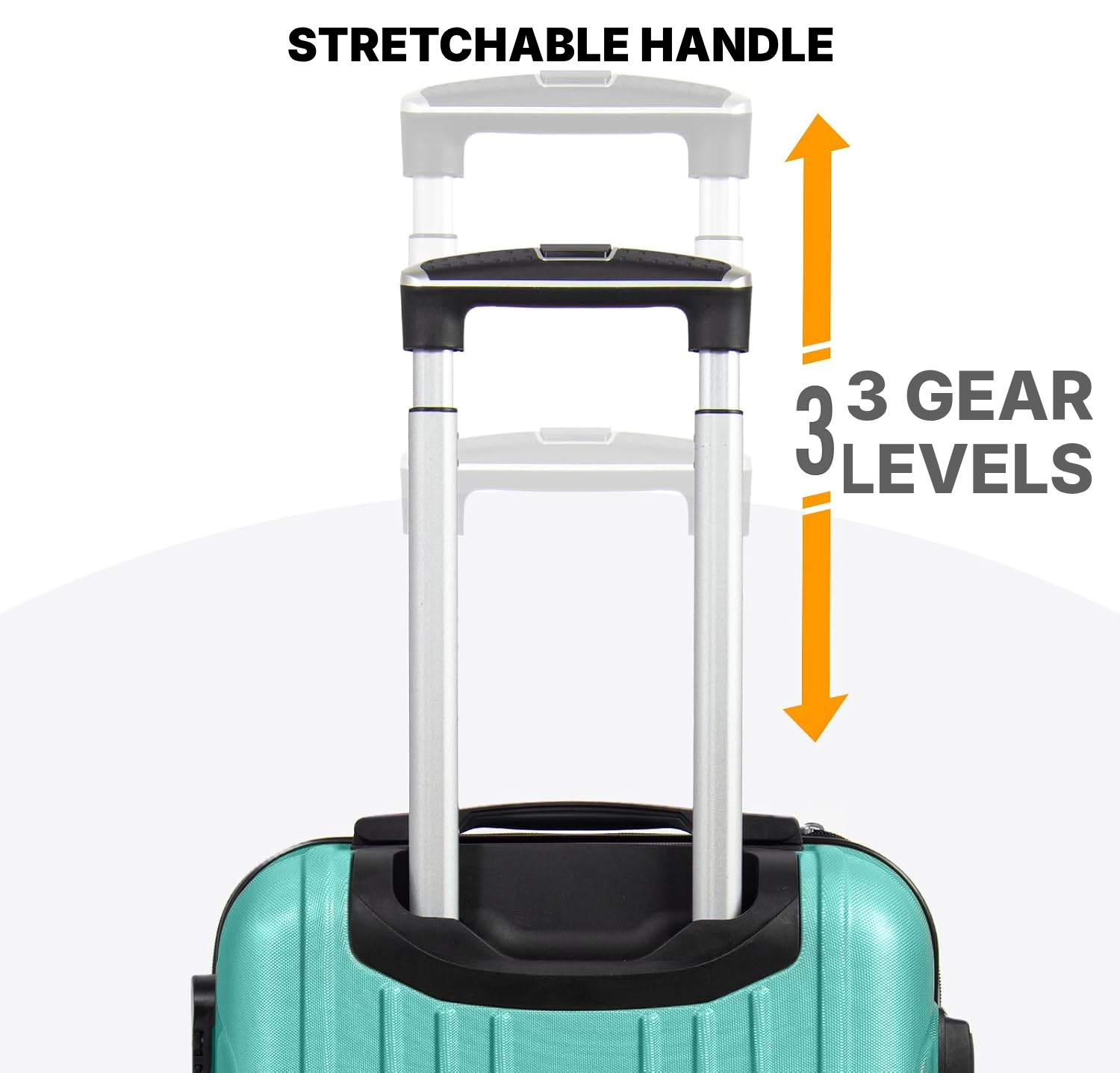 Green hard case suitcase 63 × 44 × 25 cm — 6