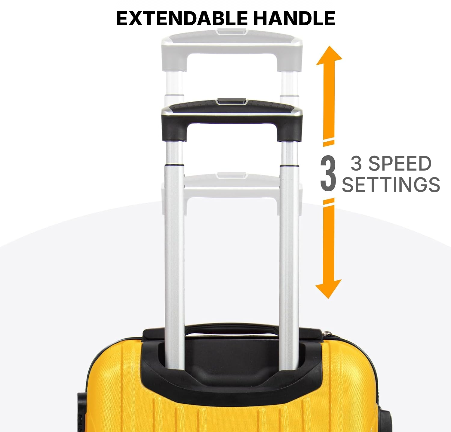 Large Hard Shell Luggage – Yellow, 73×48×28.5 cm — 5