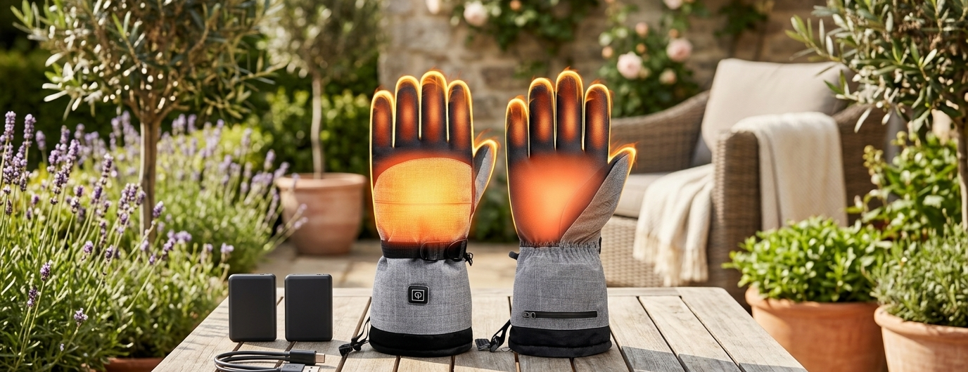 Heated Gloves – Black, Warm Hands