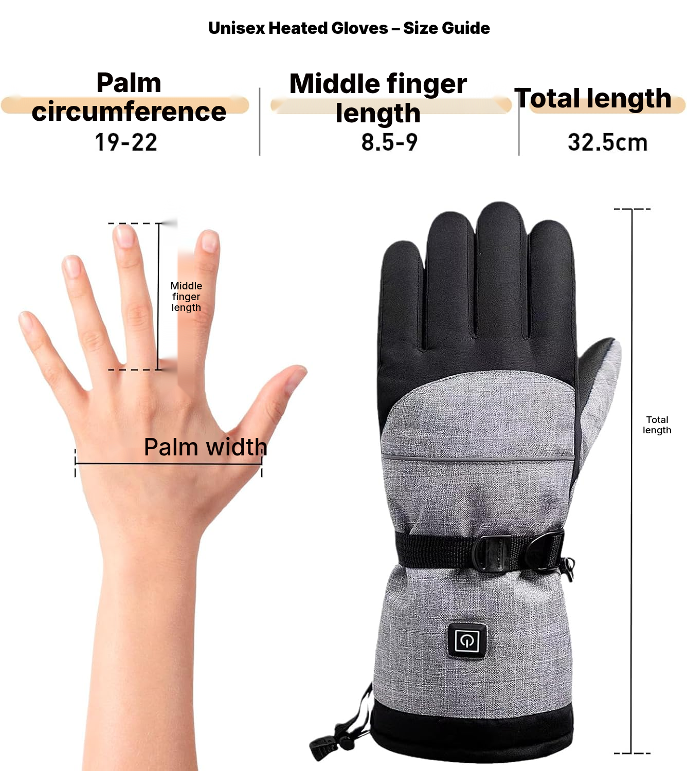 Heated Gloves – Black, Warm Hands — 2
