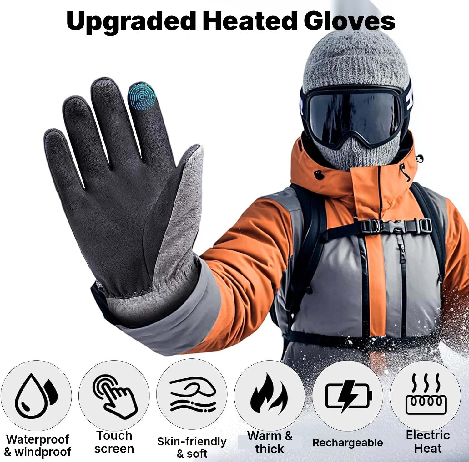 Heated Gloves – Black, Warm Hands — 6