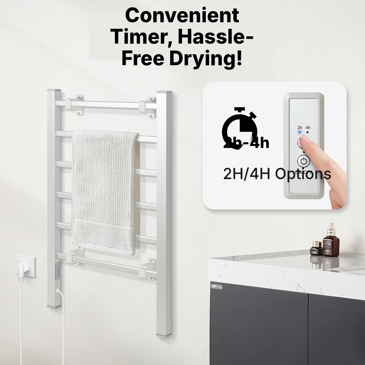 Towel Rails – 6-Bar Timed Drying — 4