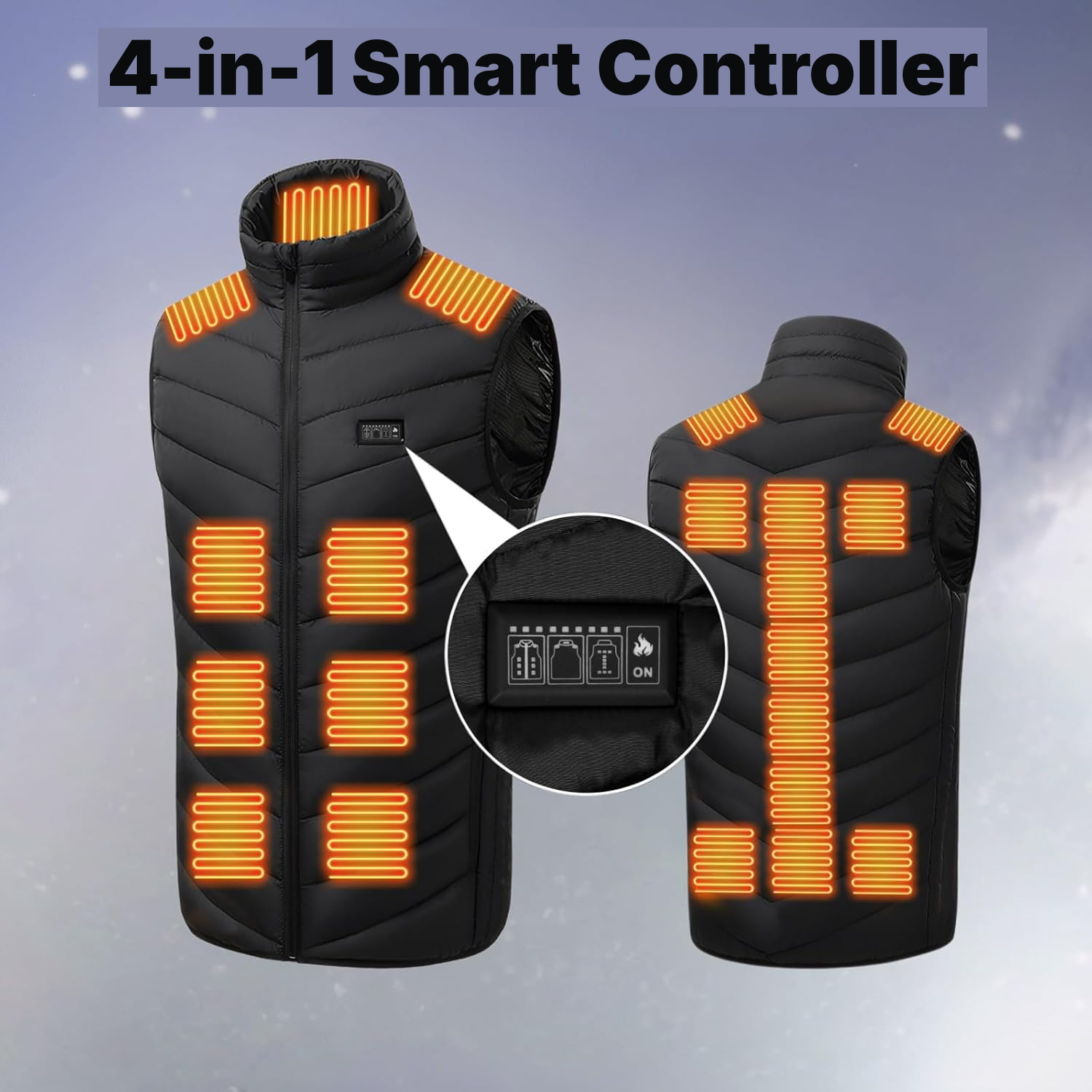 21-Zone Heated Jacket Vest, Extra Large — 2