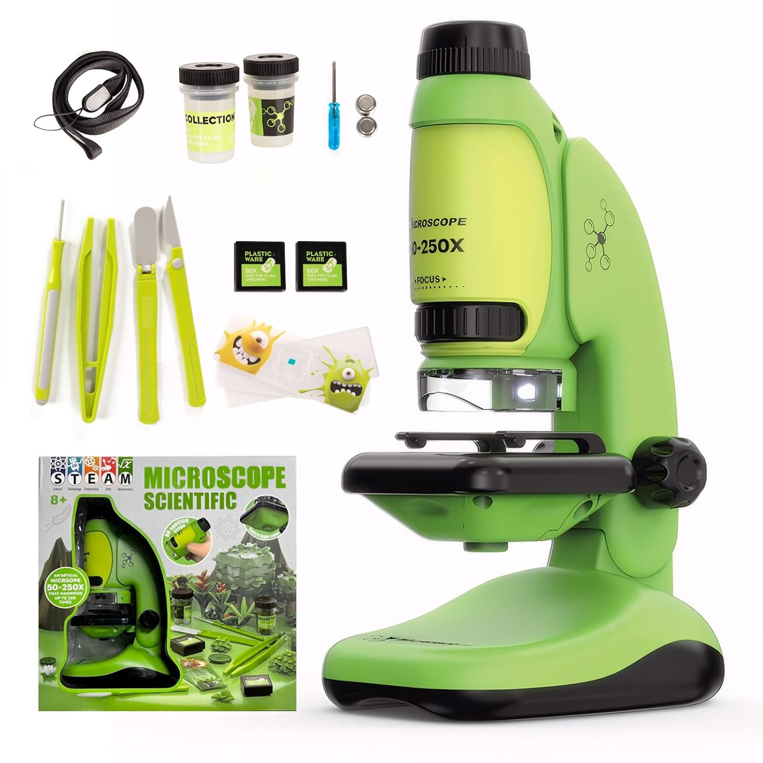 Microscope for Kindergarteners 50–250x — 1