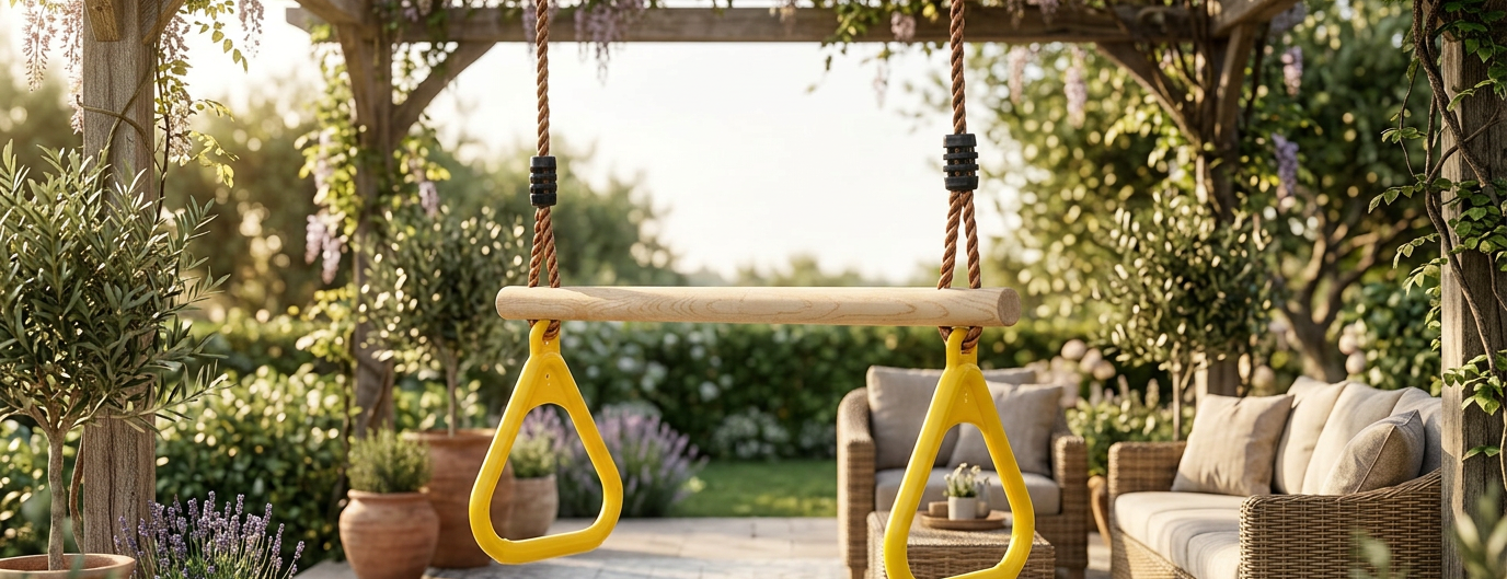 Gymnastic Rings 59 cm Yellow – Train Outdoors