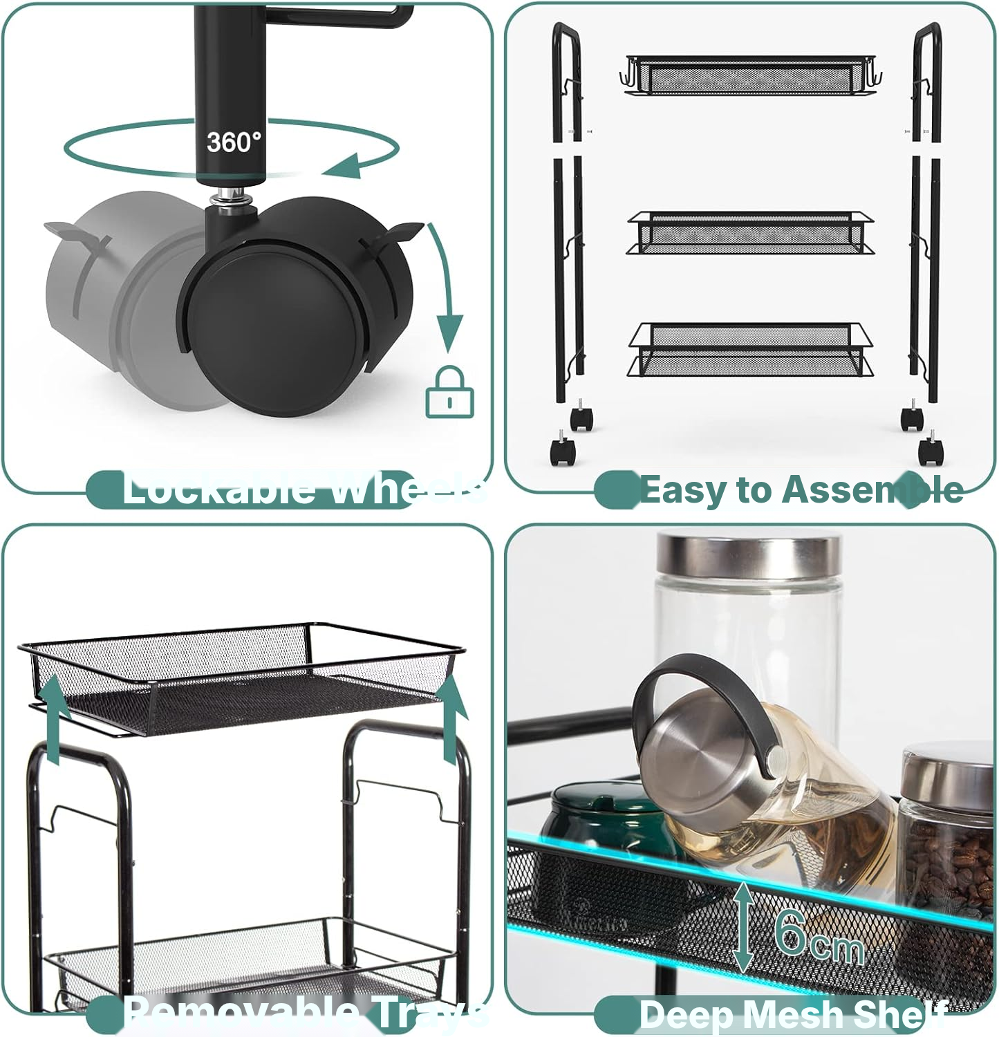 Kitchen Trolley – 5-Tier Space Saver — 4