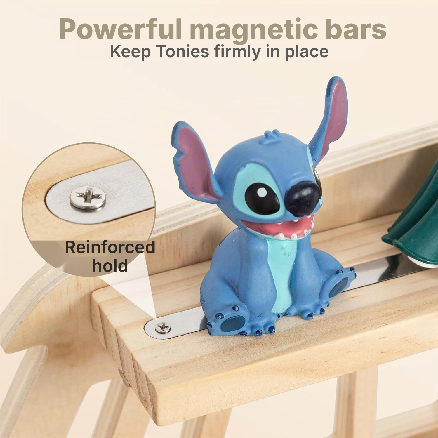 LED Magnetic Shelf for Toniebox/Tonies – Grey Bus, 62 cm — 5