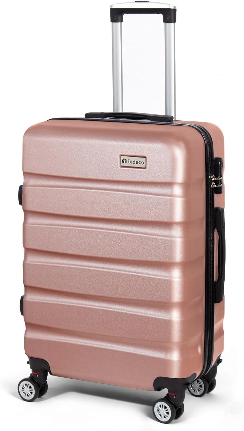 Lightweight 67 cm Hardshell Suitcase, Rose Pink, 58-66 L