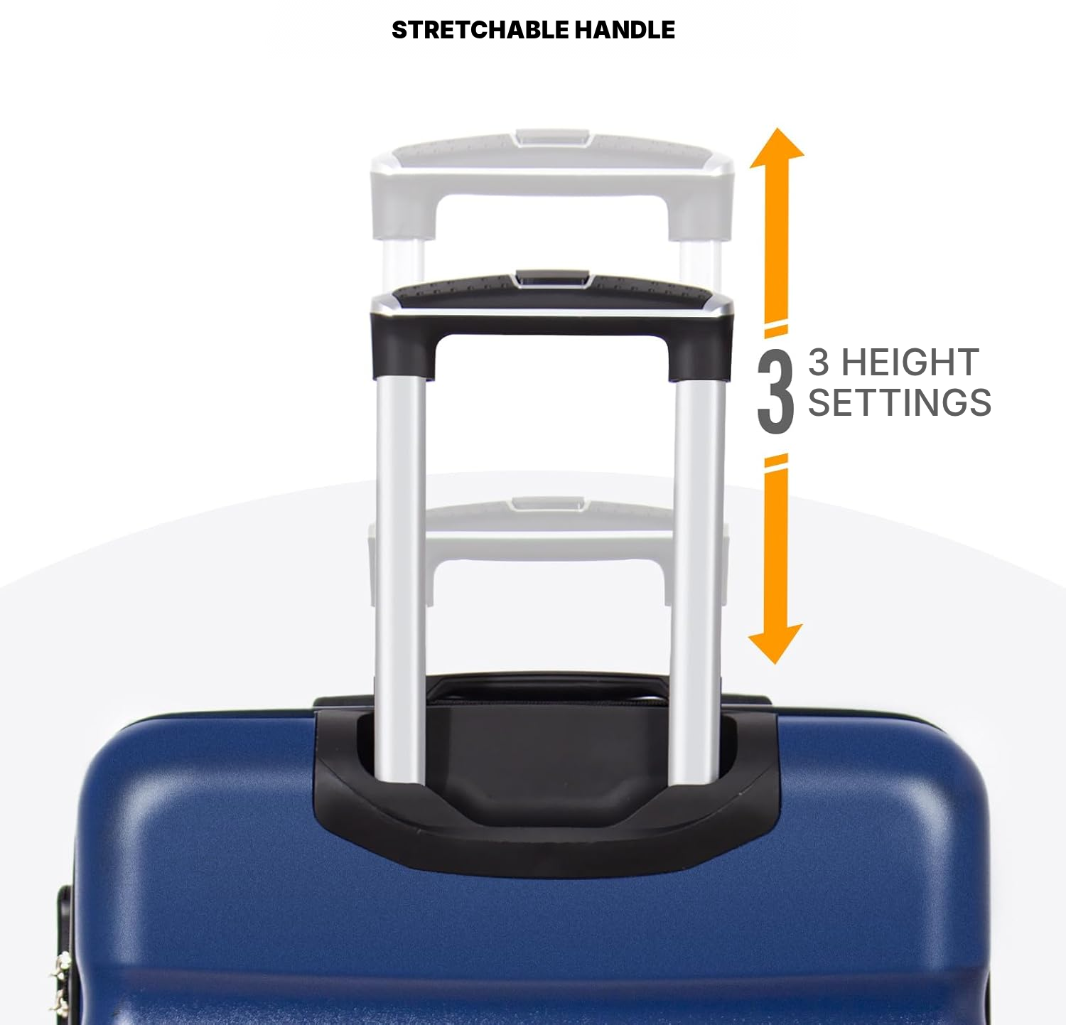 Medium 67 cm hardshell suitcase in blue — 5