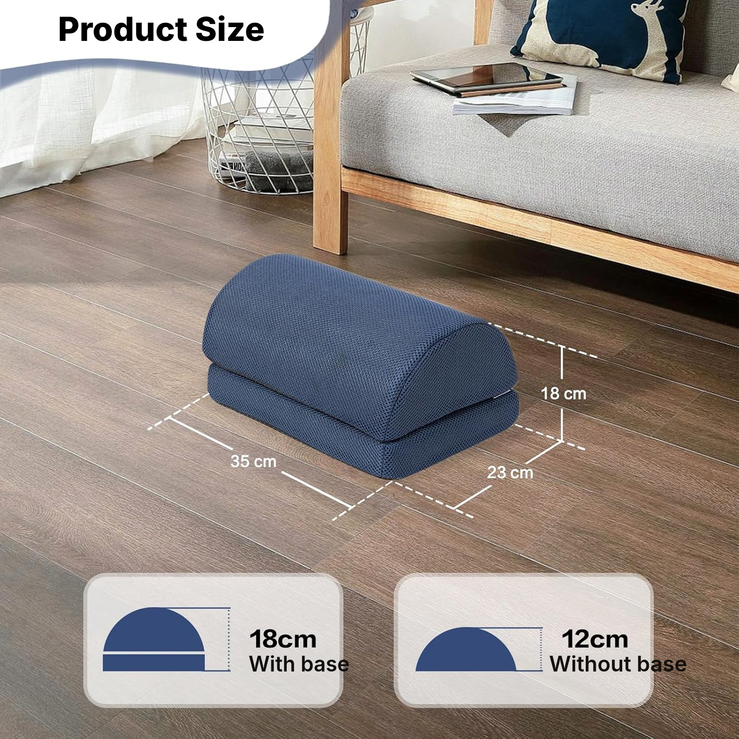 Foot Stool – Adjustable Ergonomic Foot Rest — 2