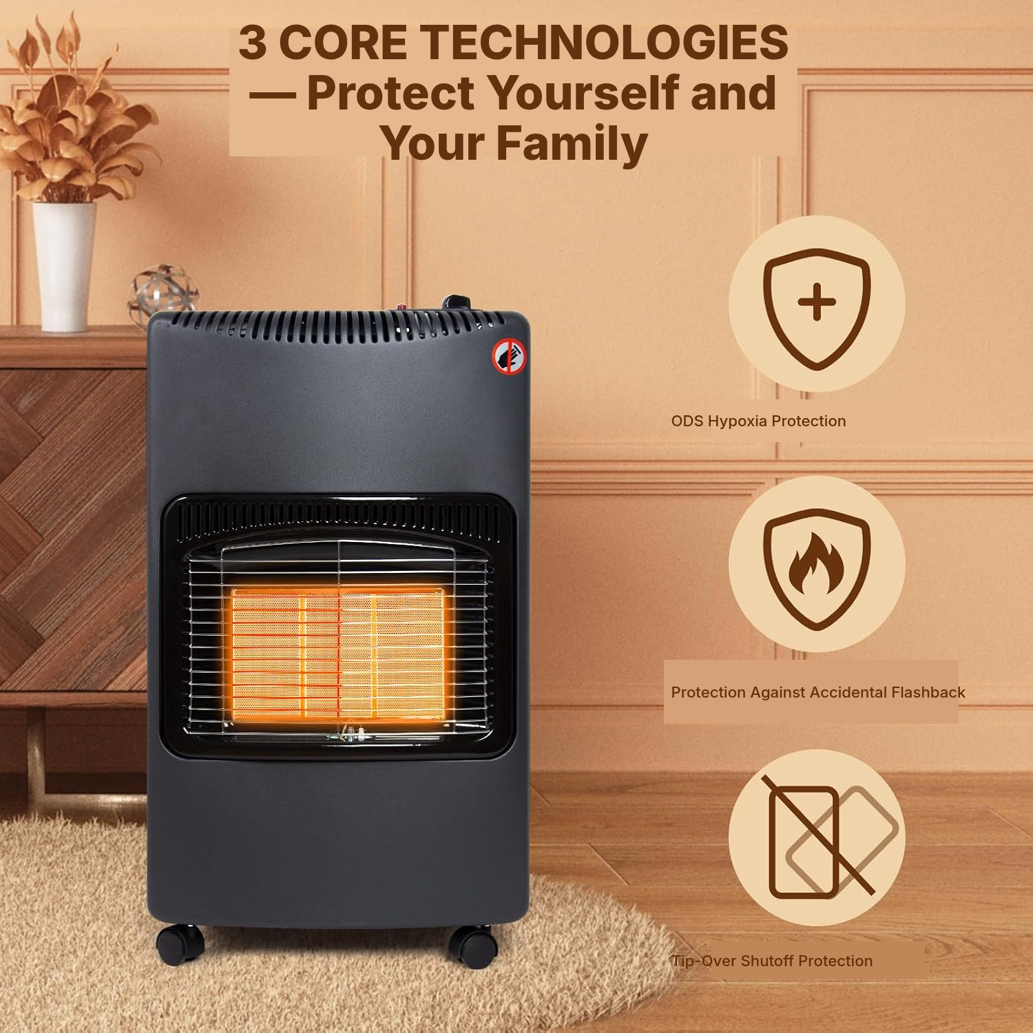 Heater for Outdoor Patio – 4.2 kW Gas — 3