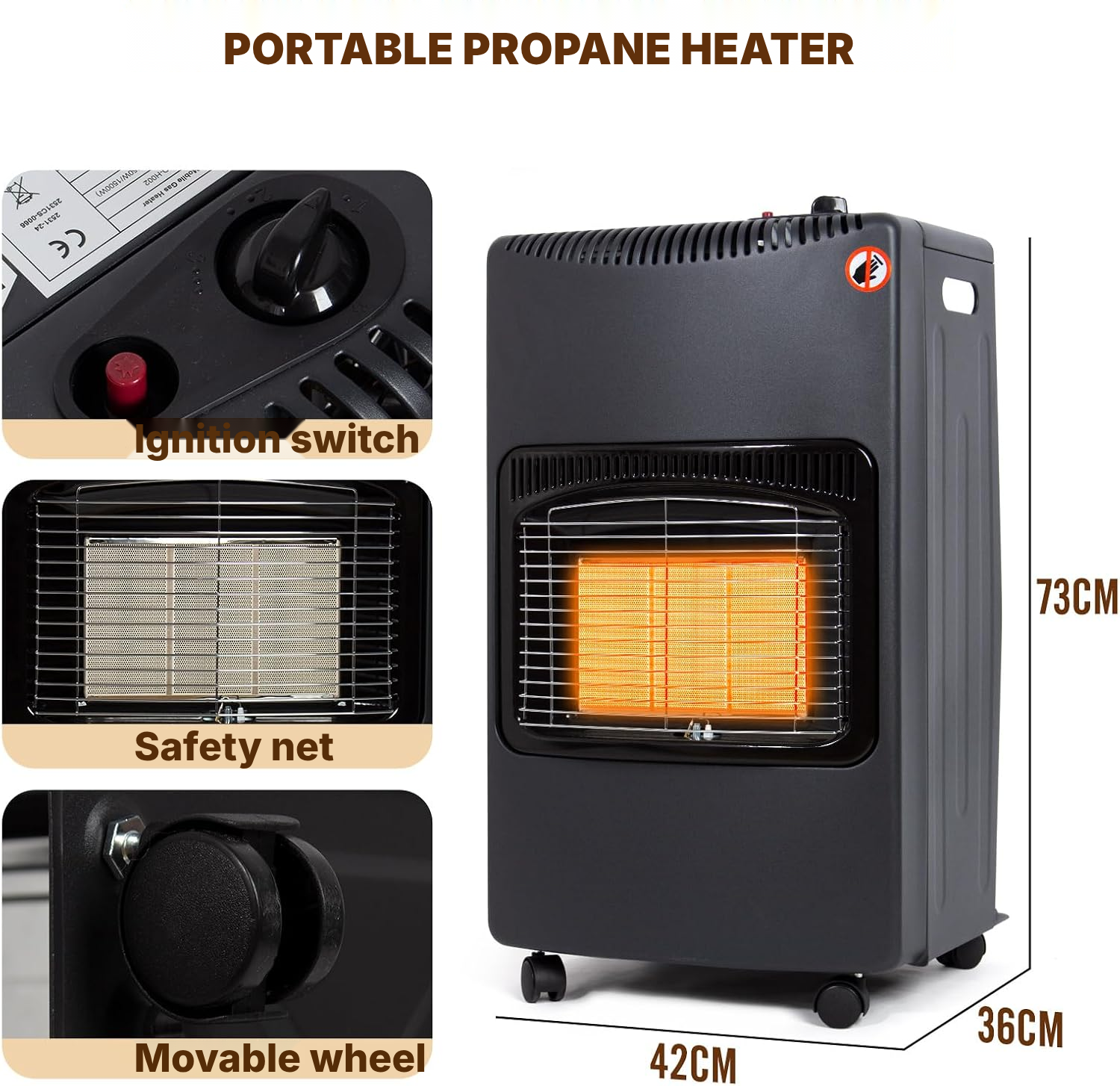 Heater for Outdoor Patio – 4.2 kW Gas — 4