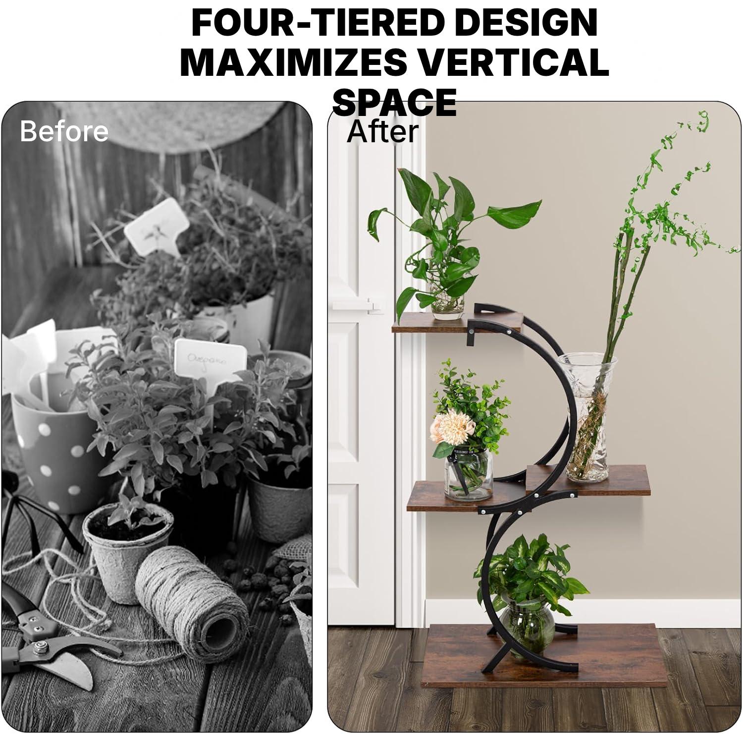 Plant Stand Indoor – 4 Tiers — 3