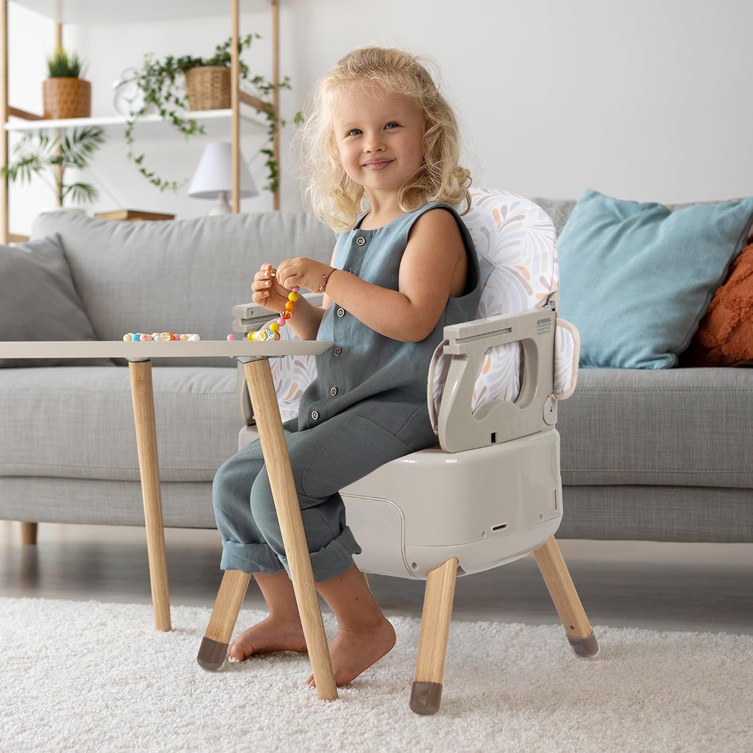 Portable 4-in-1 Baby Highchair – Grey — 2