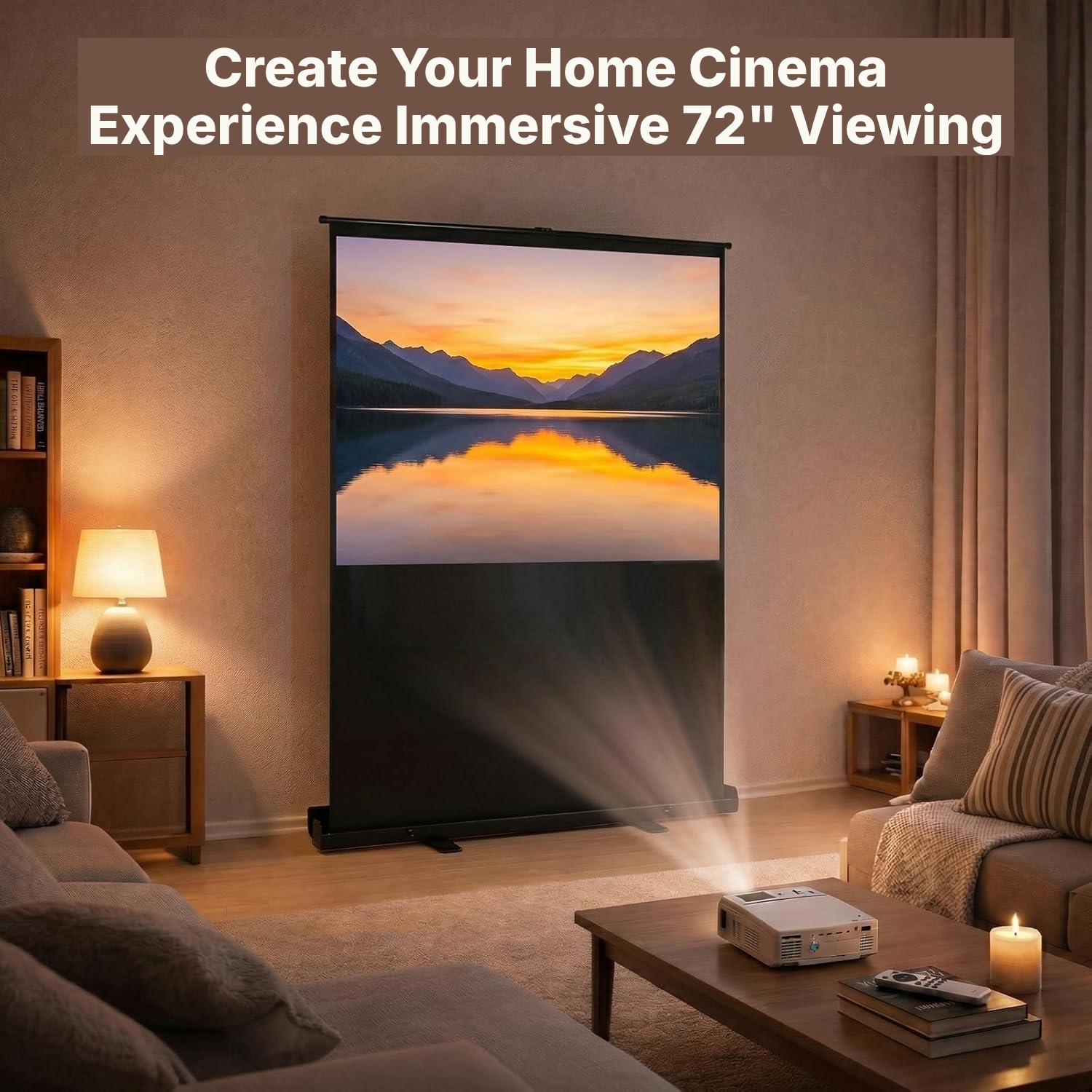 Screen for the Projector 147 × 109 cm — No Drilling — 7