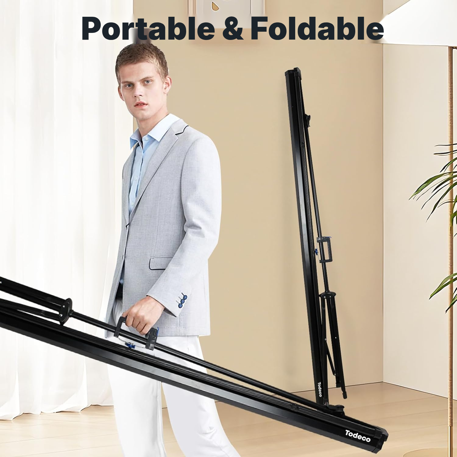 75 cm Outdoor Projector Screen, 154 cm Stand — 4