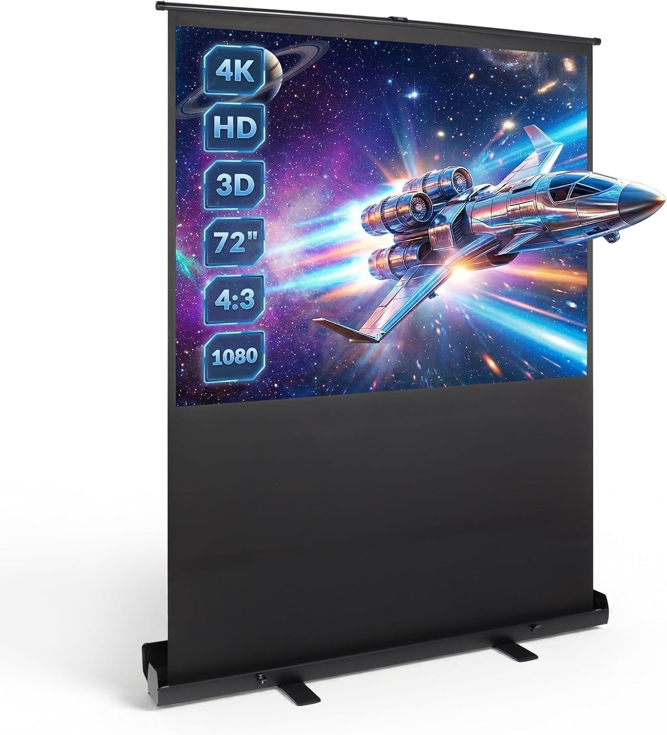 Portable Projector Screen 147 × 109 cm, 4:3
